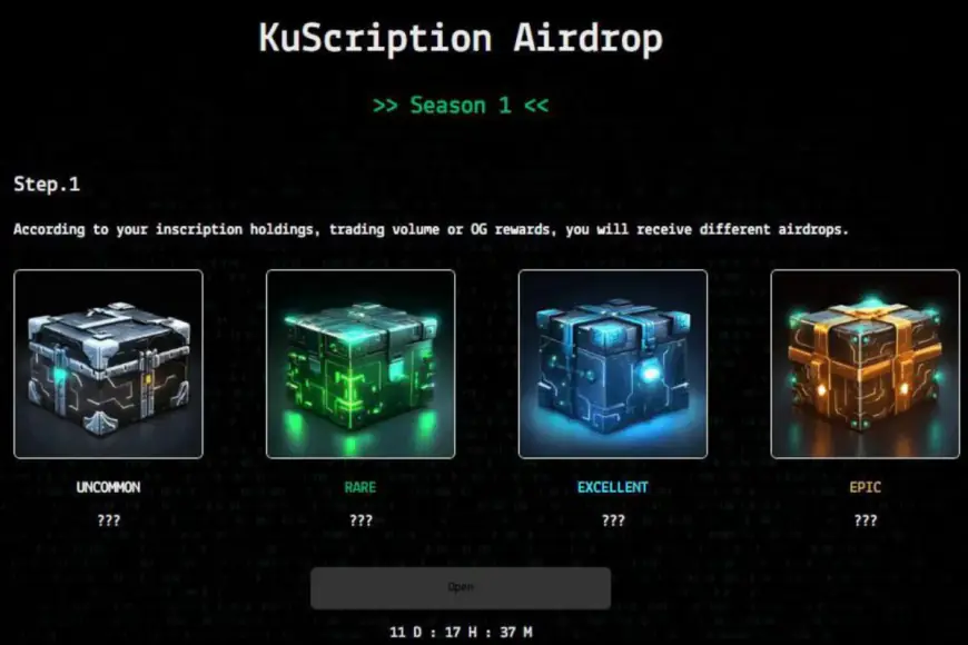 KuScriptions Airdrop – Claim Mystery Box