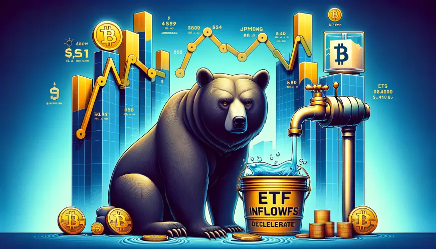 Bitcoin’s Bearish Signal: JPMorgan Flags Overbought Conditions, ETF Inflows Decelerate