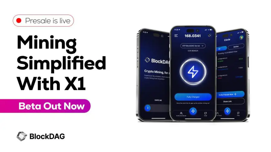 BlcokDAG’s X1 Miner App Beta drives $55.4M Presale, Despite Chainlink’s Bullish Potential & Axie Infinity’s Bearish Outlook