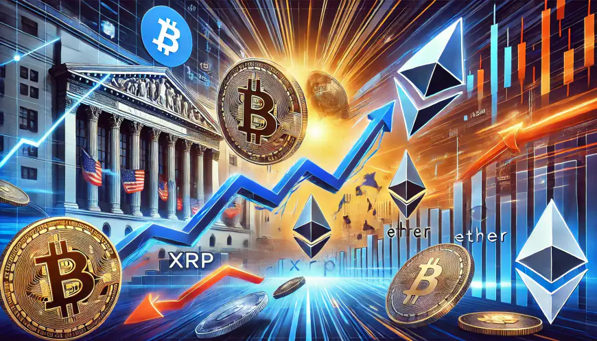 Bitcoin and XRP Resilient Amid Tech Stock Rout; Ether Slides After ETF Launch