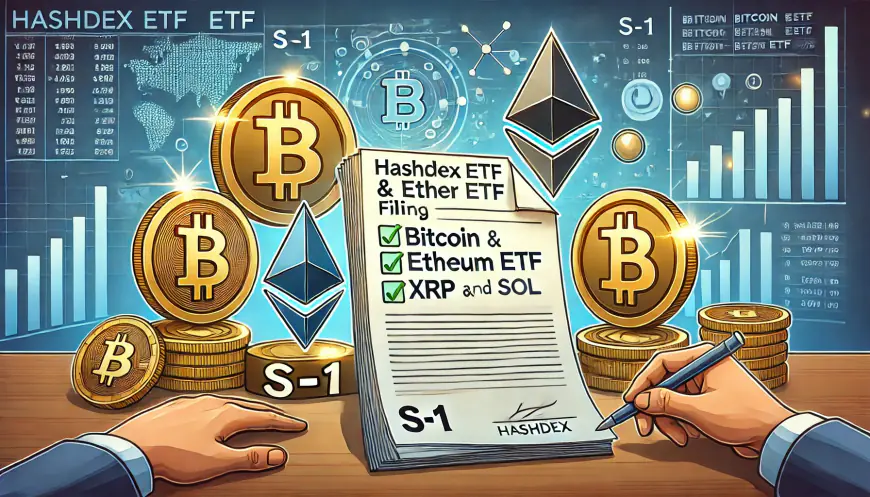 Hashdex Files S-1 for Combined Bitcoin and Ether ETF – XRP and SOL Could Be Added Soon