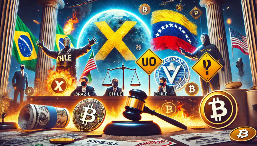 Crypto Chaos: Brazil Bans X, Chile Sues Worldcoin, and U.S. Targets Venezuelan Petro!