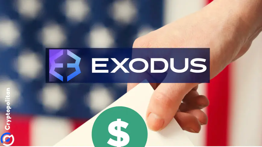 Crypto exchange Exodus supports election day voting with a $1.3M donation to crypto advocacy group