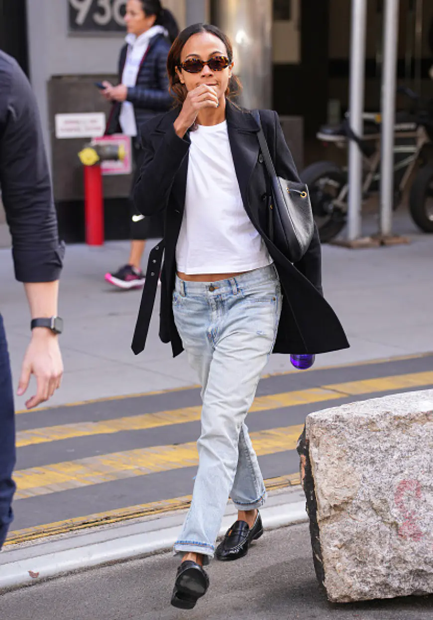 Love Zoe Saldana's 90s Cool Girl Baggy Jeans? A $56 Lookalike!