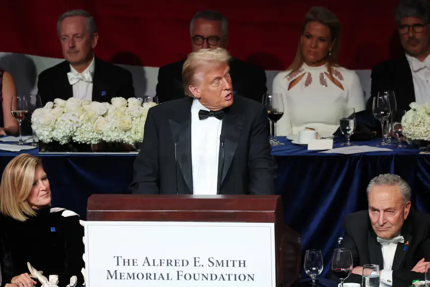 Donald Trump Gets The Spotlight To Skewer Democrats At Al Smith Dinner, Blasts Kamala Harris For Not Attending Event