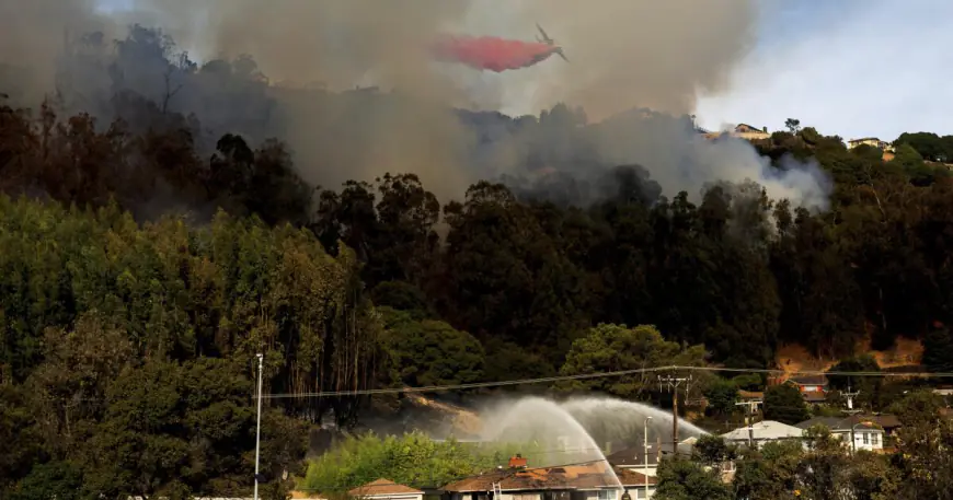 Lighter winds, cooler temperatures, rising humidity aid battles against fires in California