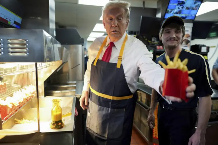 PHOTOS: Trump works the drive-thru at Pennsylvania McDonald’s