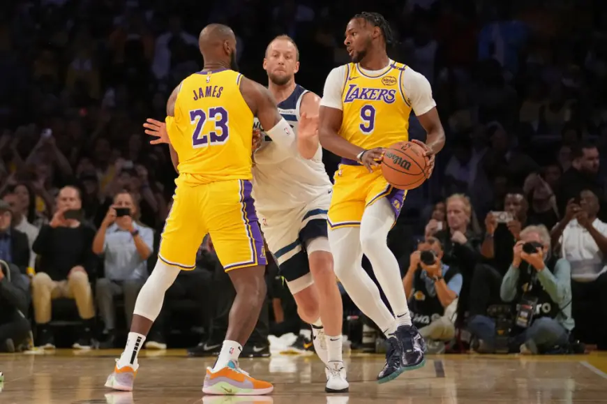 LeBron James gave Bronny some wise fatherly advice before two made NBA history