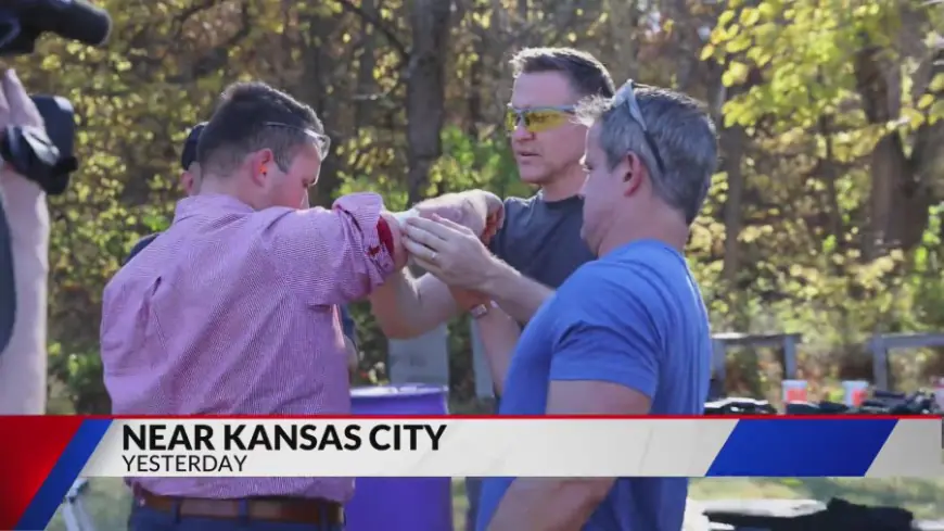 TV reporter struck by bullet fragment at Kunce shooting range campaign event