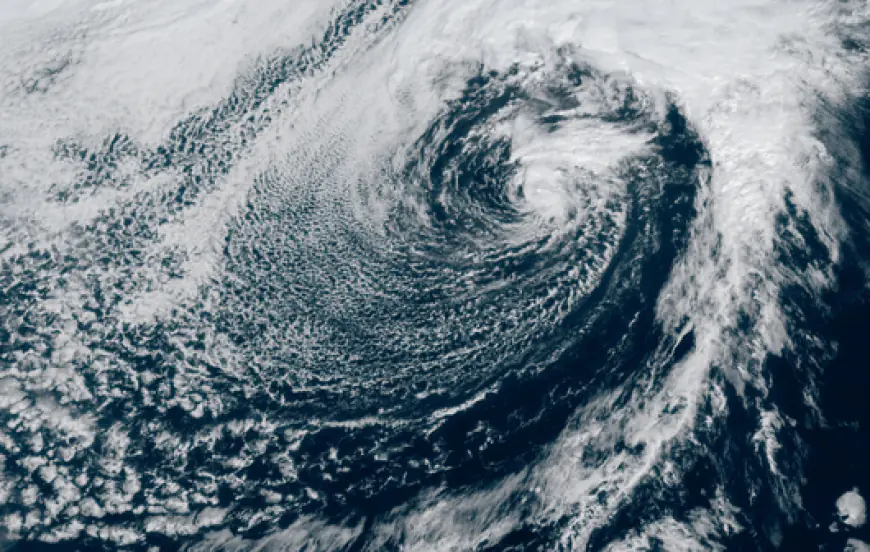 Satellite image shows atmospheric river whipping toward Oregon