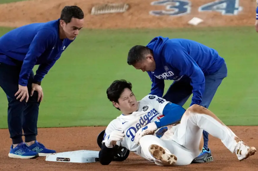 Shohei Ohtani injury concern overshadows Dodgers domination of Yankees