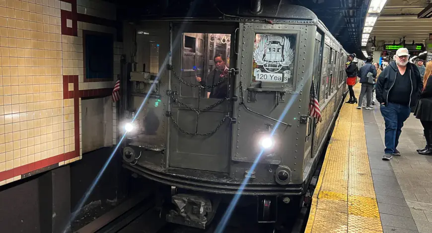 NYC subway celebrates 120 years with nostalgic vintage rides