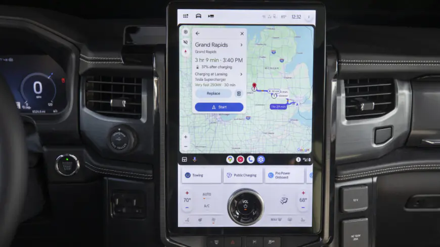 Ford adds EV routing to Google Maps for Android Auto users