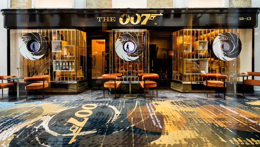 The world’s first James Bond bar is a view to a thrill — and comes complete with a cache of 007 gear