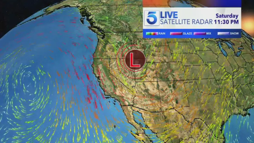 Low pressure system churning in Pacific Ocean could lead to substantial rain in Southern California 