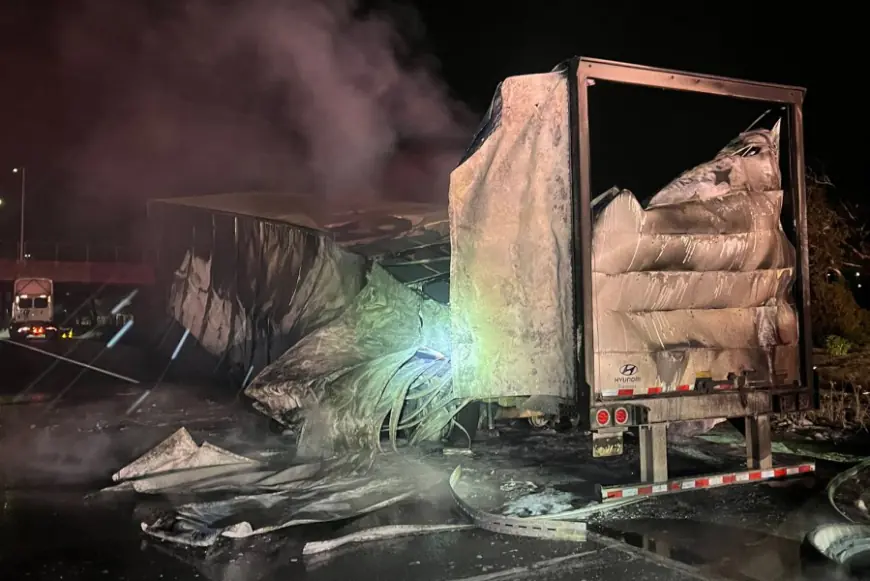 Eastbound Hwy 92 in Foster City reopens after trailer fire