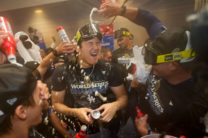 Shohei Ohtani after winning World Series in first Dodgers season: Let’s win ‘nine more’