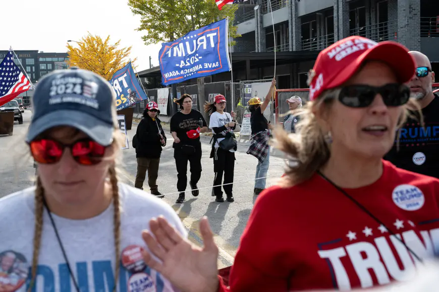 As women outpace men in early turnout, Trump’s challenge to win over female voters comes into focus