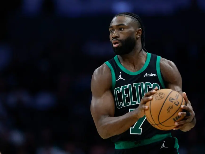 Celtics star Jaylen Brown sidelined Saturday with left hip flexor strain