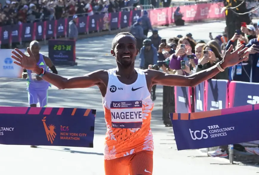 Abdi Nageeye of the Netherlands wins men’s race at the 2024 New York City Marathon