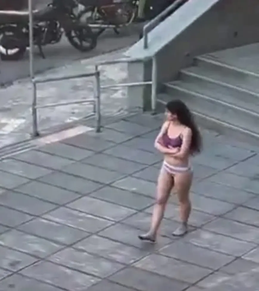 Iran student strips off and walks around in underwear in apparent protest at strict hijab laws