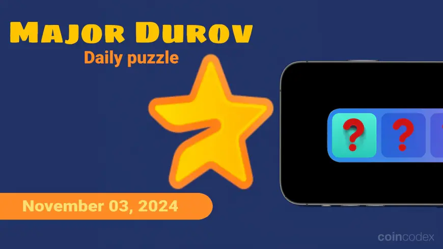 Major Durov Puzzle Daily Combo & YouTube Code – November 03