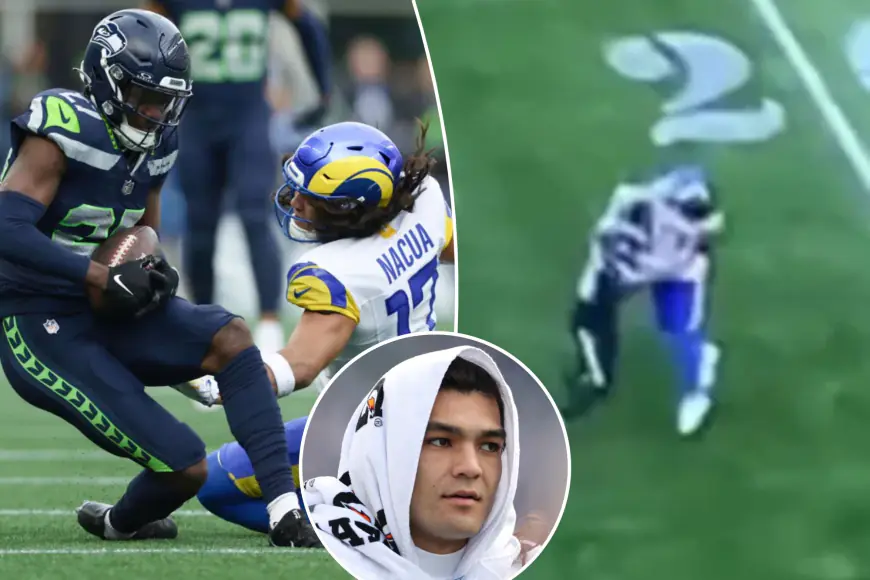 Rams’ Puka Nacua ejected for punching Seahawks’ Tyrel Dodson after interception