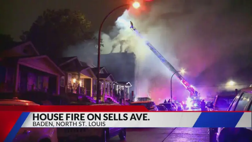 House in north St. Louis catches fire, no injuries reported