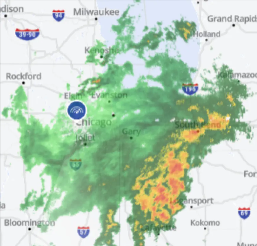 Live Radar: Track steady rain, heavy downpours Monday