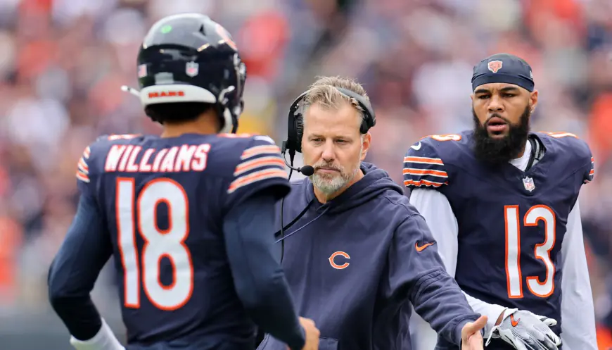 Bears coach Matt Eberflus offers nothing concrete as team slips to 4-4 with brutal schedule ahead