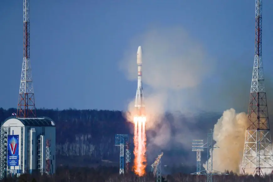 Russia launches Soyuz rocket with dozens of satellites, including two from Iran