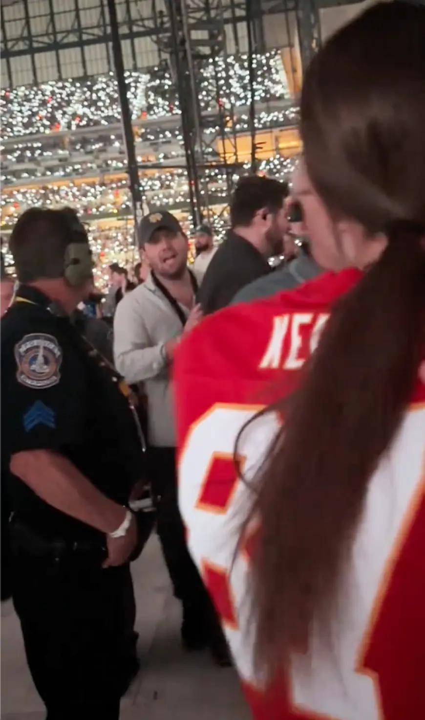 Taylor Swift’s brother, Austin, stopped Eras Tour security from kicking out fan who dressed up as Travis Kelce