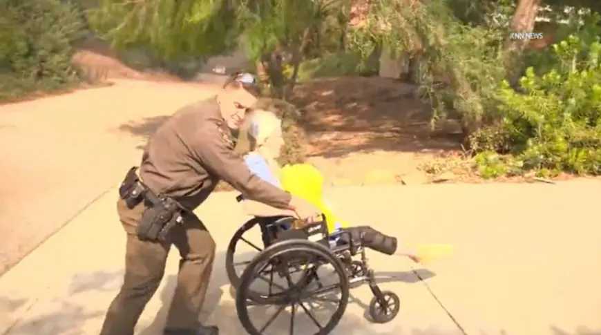 Deputies rescue wheelchair-bound residents as Mountain Fire closes in on home