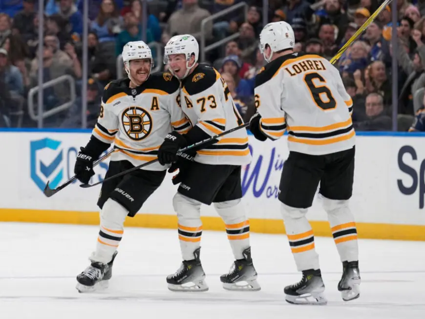 Pastrnak’s goal completes rally as Bruins come back to stun Blues 3-2