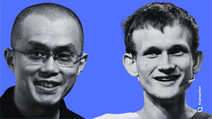 Crypto legends Changpeng ‘CZ’ Zhao, Vitalik Buterin, and Arthur Hayes seen hanging out at +intimate Binance event