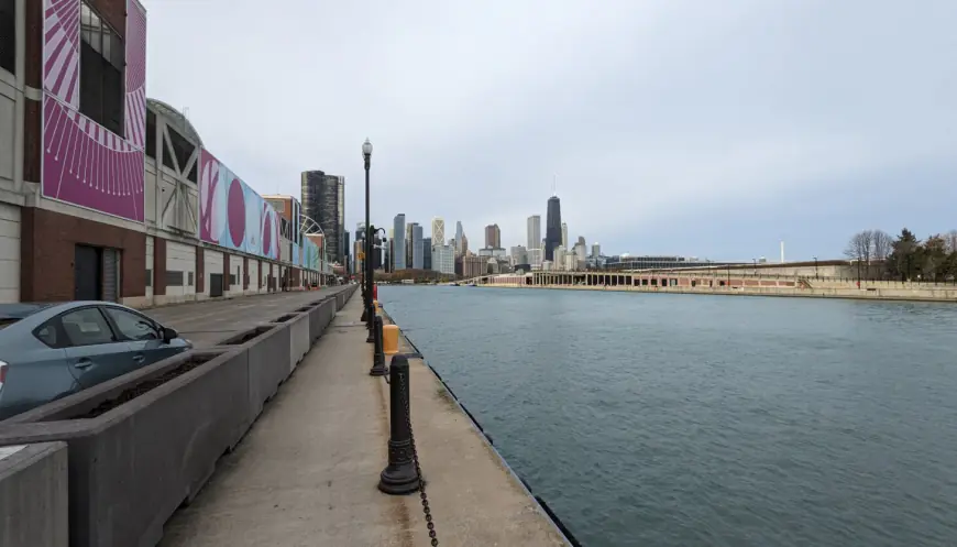 Considering perch, Navy Pier Marina and Quantum Campus