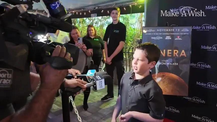 Make-A-Wish rolls out the red carpet for a 10-year-old film director