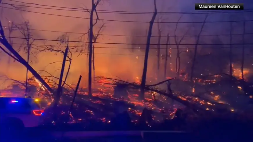 U.S. Northeast faces renewed wildfire threat as some are asked to evacuate their homes