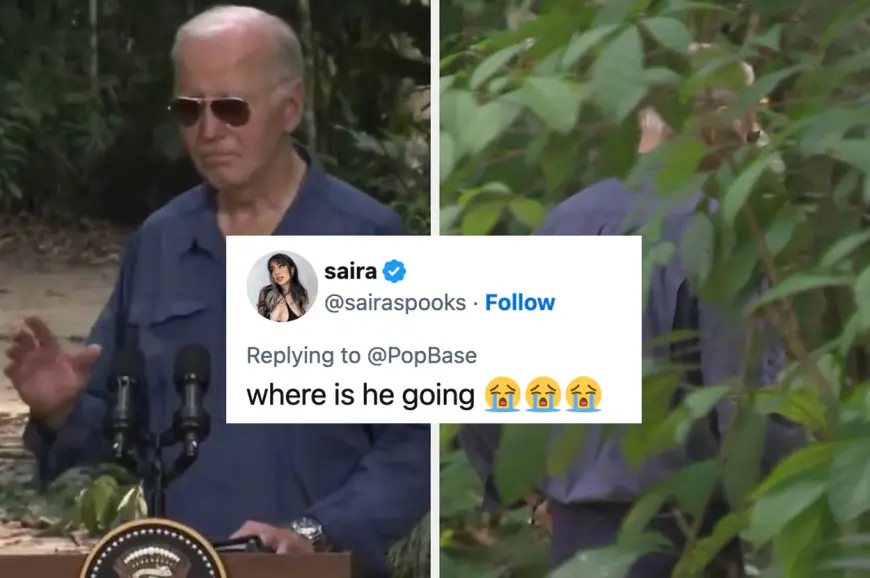 People Are Obsessed With This Video Of Joe Biden Wandering Into The Amazon Rainforest, And It's The Meme We All Needed Right Now