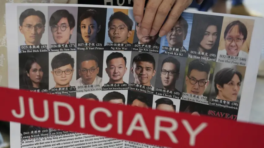 Dozens sentenced for up to 10 years in prison in Hong Kong national security case