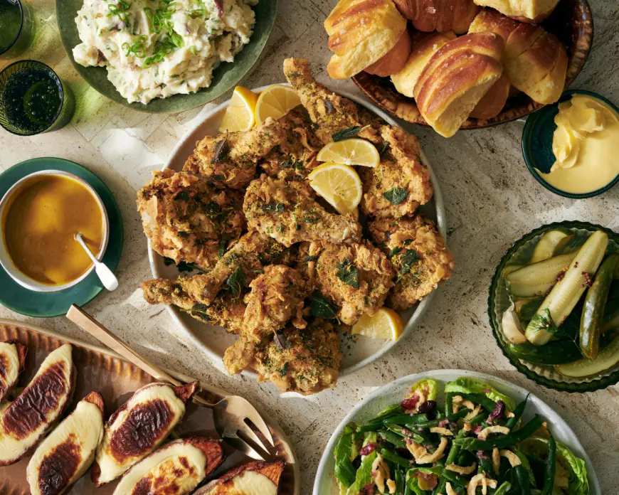 The craggiest, crunchiest, juiciest fried chicken Thanksgiving