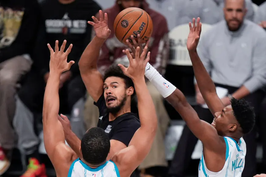 Cam Johnson lethal early, Trendon Watford clutch late as Nets outlast Hornets 116-115