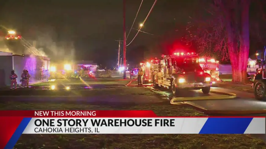 Firefighters put out warehouse fire in Cahokia Heights