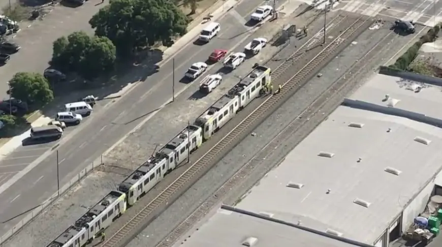 Vehicle collides with Metro train in South Los Angeles