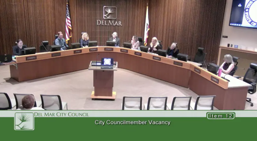 Del Mar to Operate with Four-Member City Council After Tie on Filling Vacant Seat