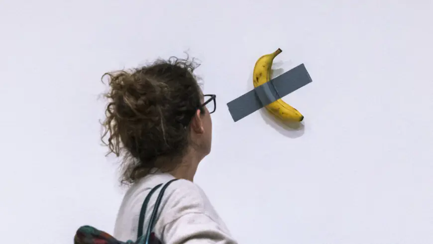 A duct-taped banana sells for $6.2 million at an art auction