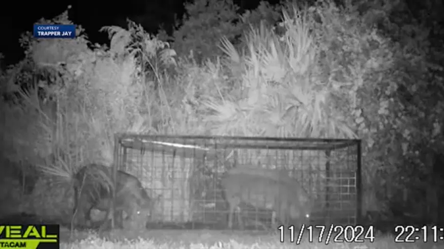 Increase in wild hog and bobcat sightings in St. Lucie County have residents on edge; trapper says it’s breeding season