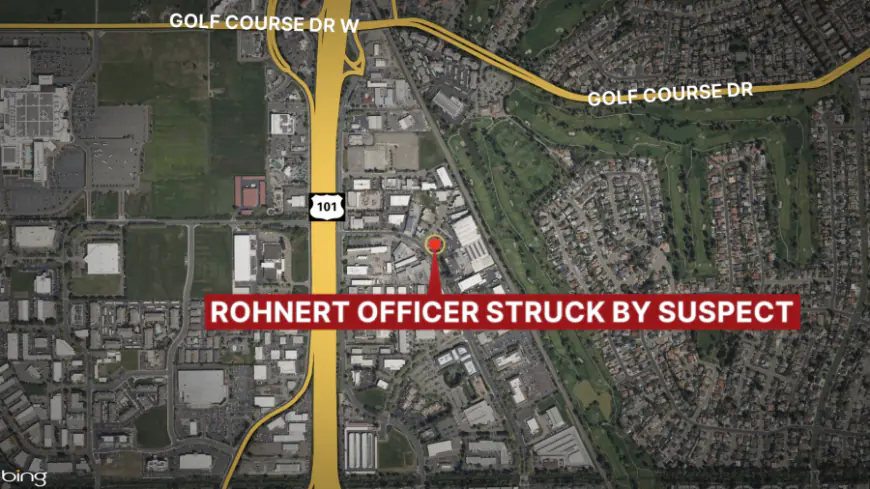 Suspect struck Rohnert Park officer with car door, led police on pursuit