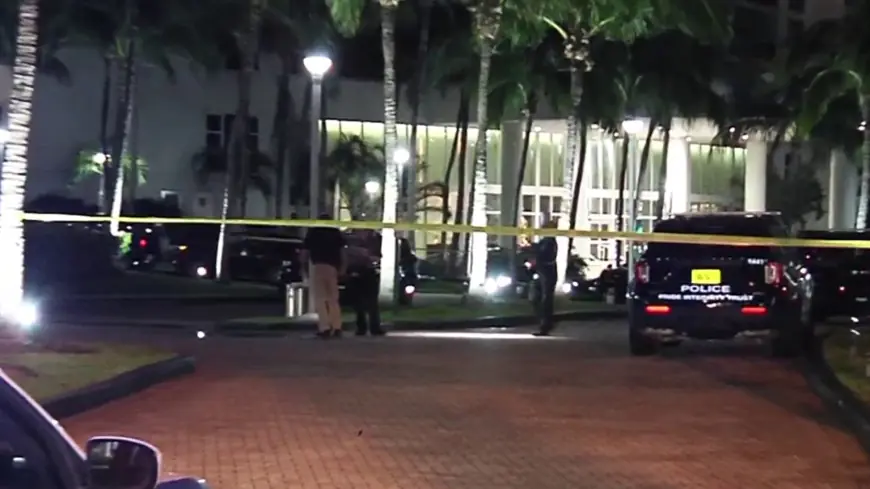 Police investigation underway outside Hallandale Beach condo building