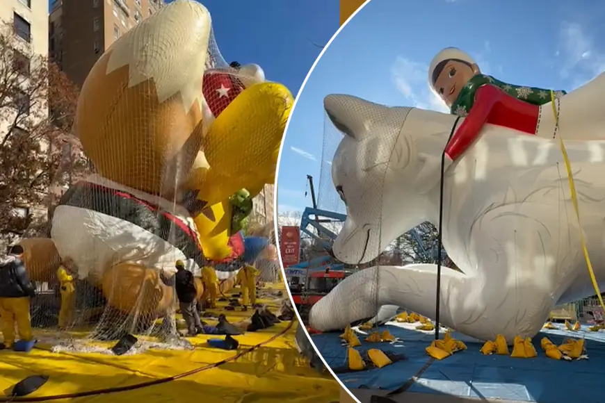 Macy’s Thanksgiving Day Parade 2024: Watch the balloons inflate